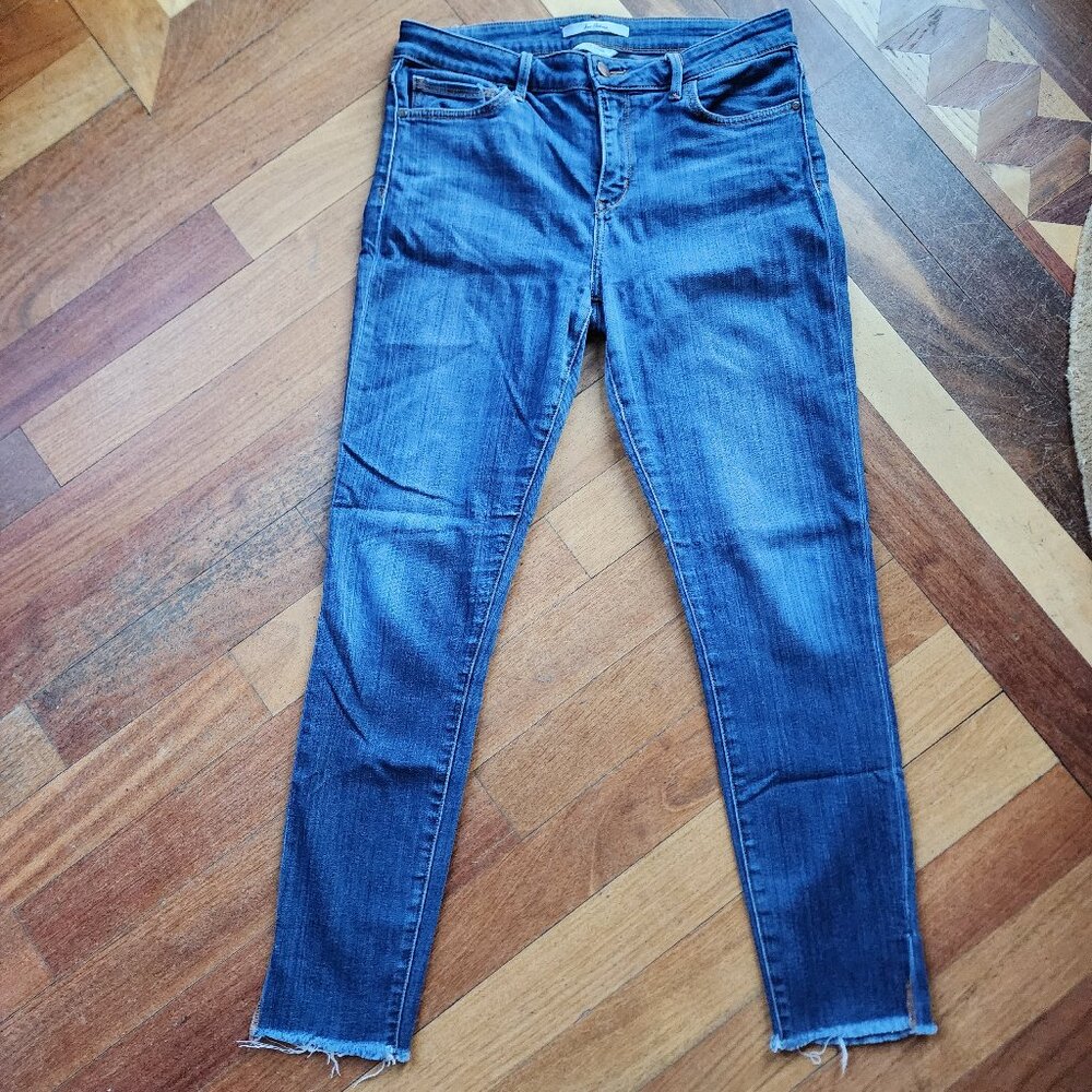 Sam Edelman Medium Wash "The Kitten" Mid Rise Skinny Ankle Jeans Size 30